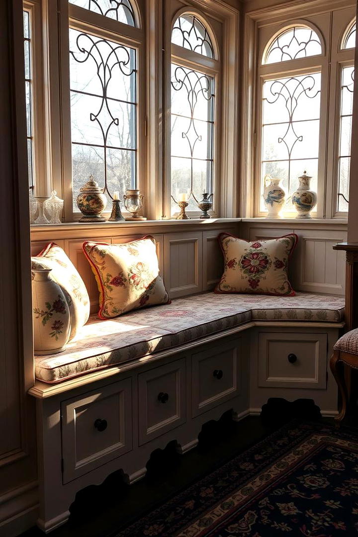 Vintage Charm with Storage - 21 Window Seat Ideas