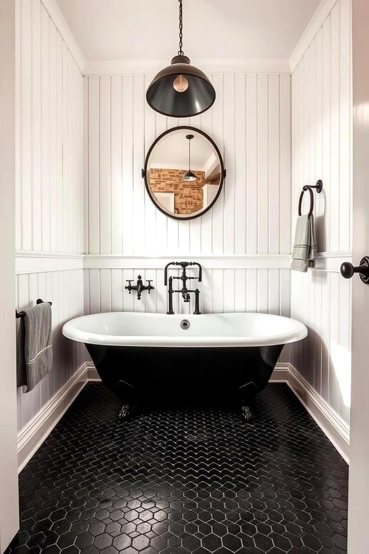 Vintage Charm with a Twist - 21 Black and White Bathroom Ideas