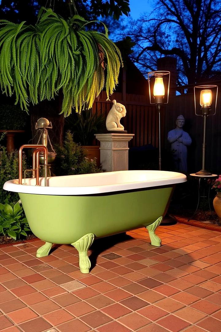 Vintage Clawfoot Delight - 30 Outdoor Bathtub Ideas