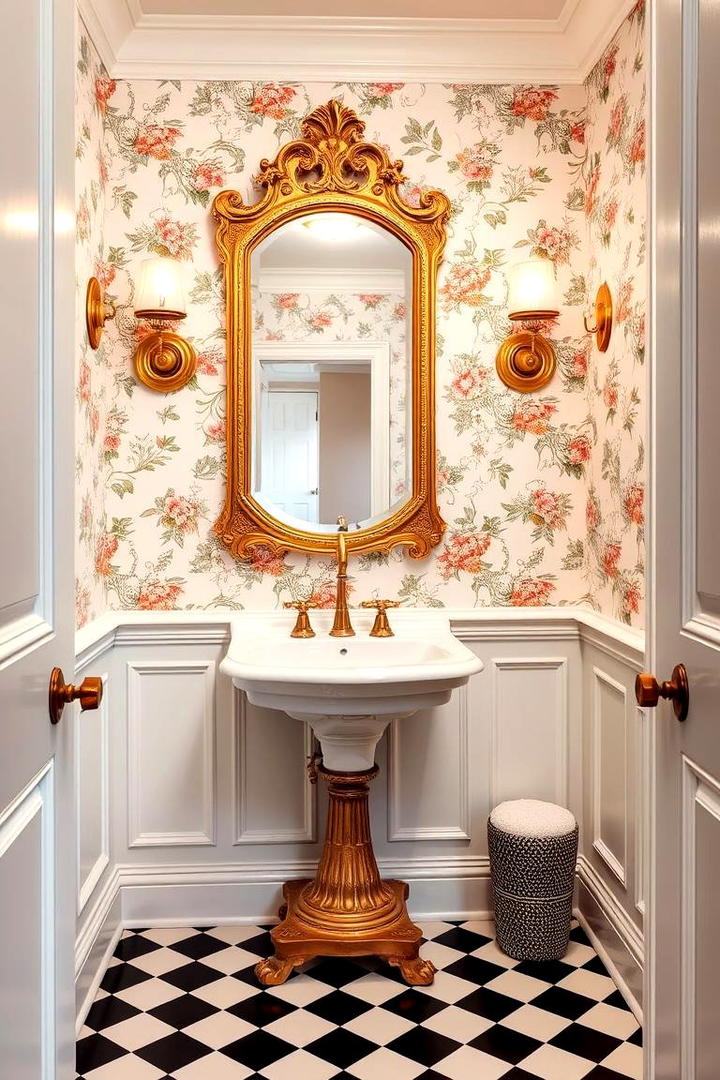 Vintage Elegance Powder Room - 21 Powder Room Ideas