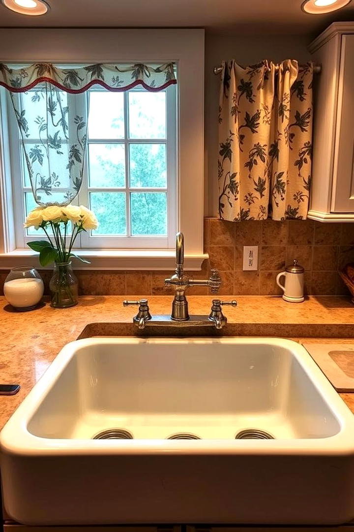 Vintage Farmhouse Sink Appeal - 30 Cottage Kitchen Ideas