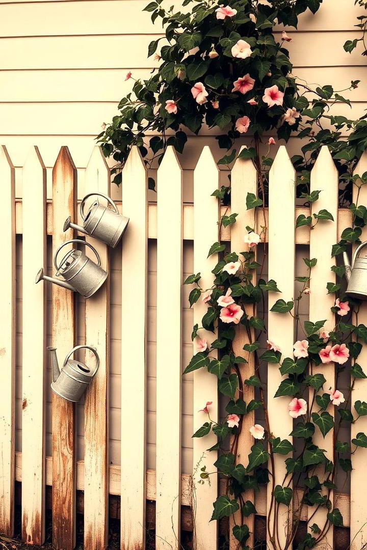 Vintage Fence Repurpose - 30 Garden Wall Ideas