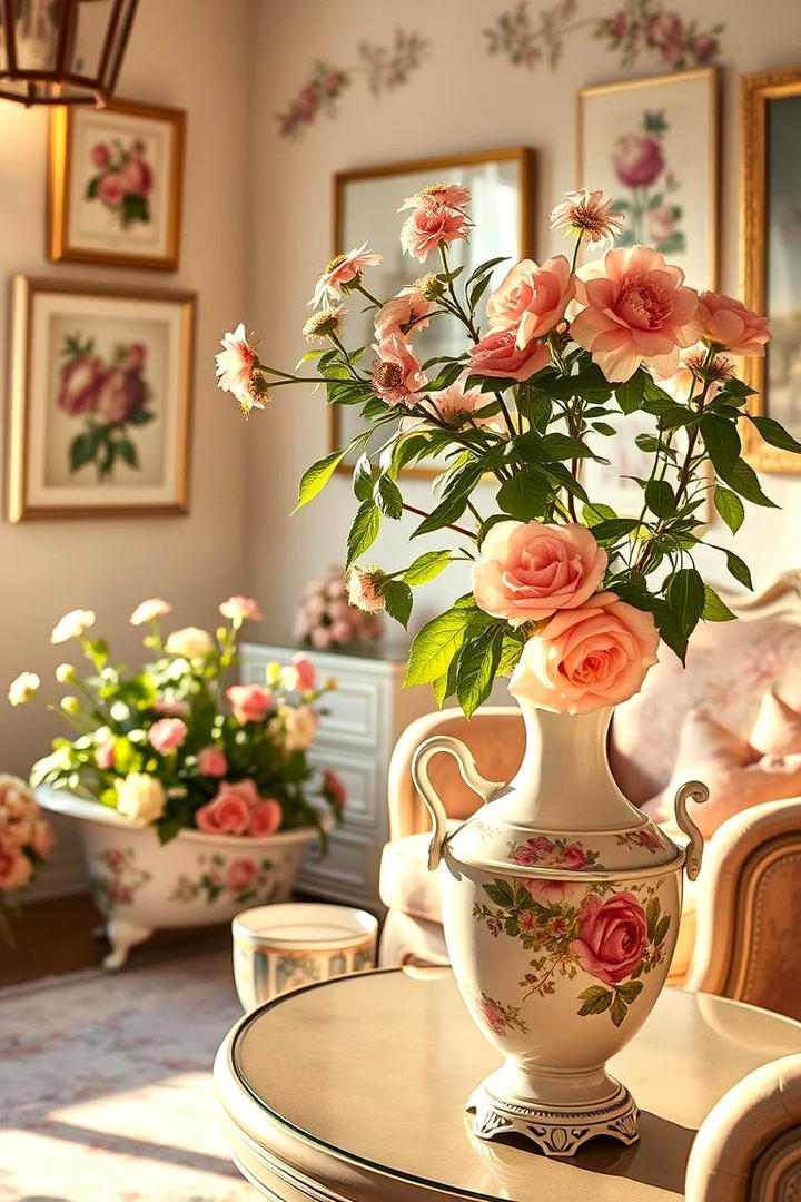 Vintage Floral Sanctuary - 30 Garden Room Ideas