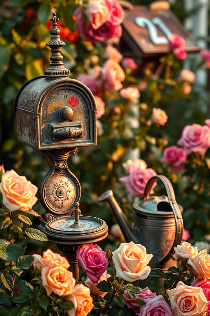 Vintage Garden Decor - 30 Mailbox Landscaping Ideas