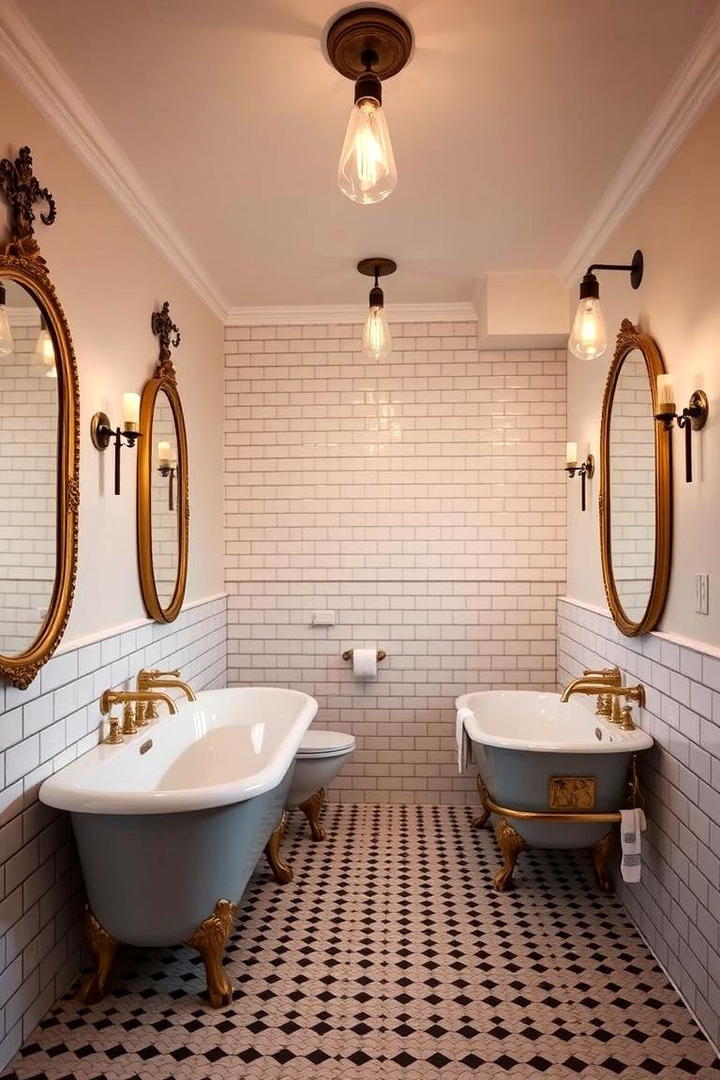 Vintage Gold in Modern Bathrooms - 30 Gold Bathroom Ideas