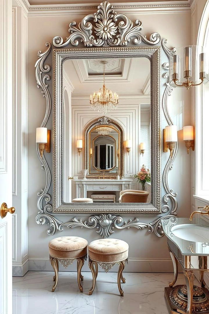 Vintage Hollywood Glam Mirror - 21 Bathroom Mirror Ideas