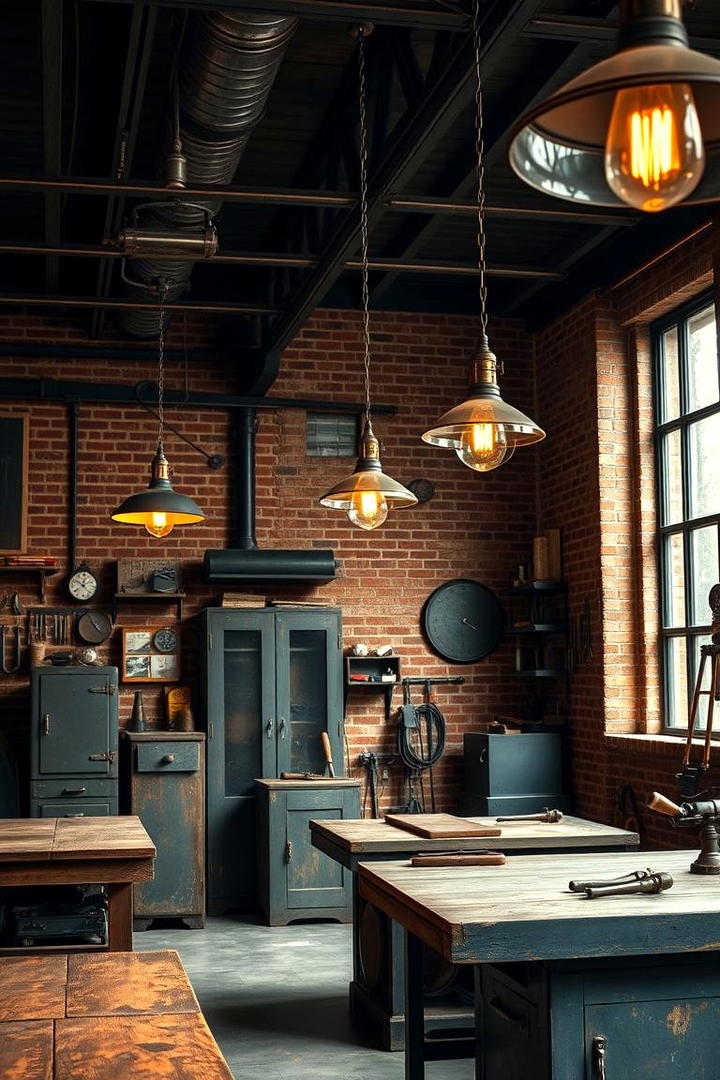 Vintage Industrial Lighting - 30 Garage Lighting Ideas