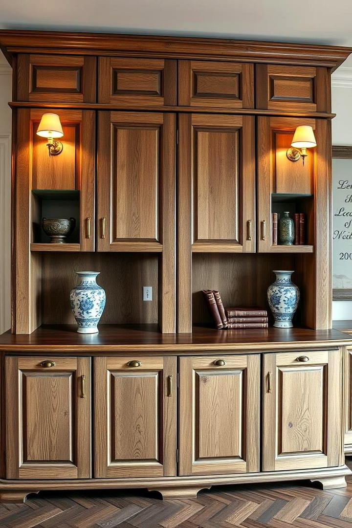 Vintage Inspired Cabinet Designs - 21 Floor to Ceiling Cabinets Ideas