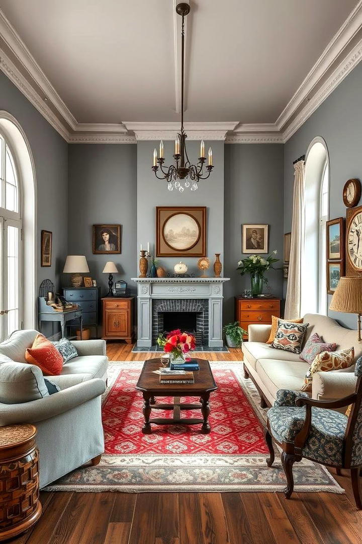 Vintage Inspired Gray Decor - 21 Gray Living Room Ideas