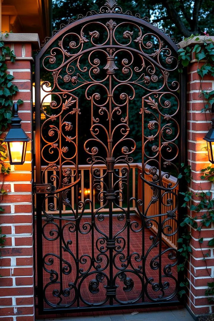 Vintage Iron Artistry - 30 Deck Gate Ideas