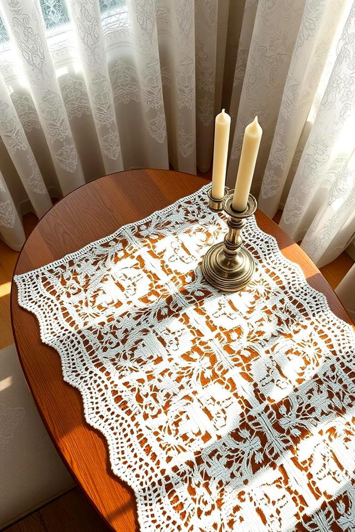 Vintage Lace Table Runner - 21 Table Runner Ideas