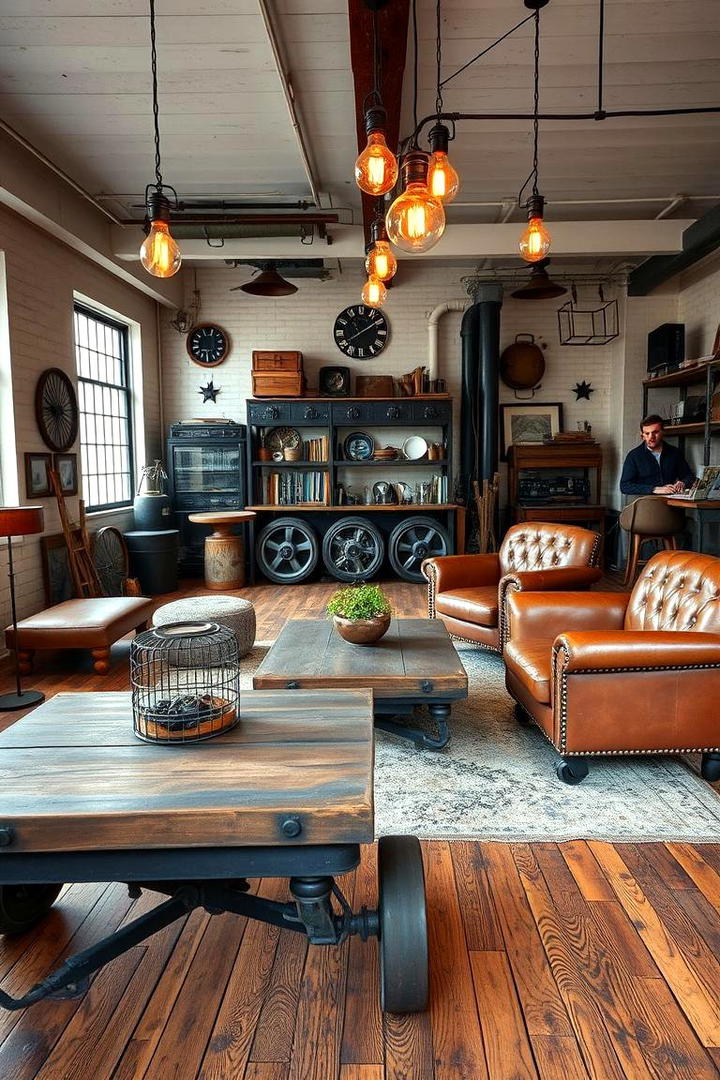 Vintage Machinery Influence - 21 Industrial Interior Design Style Ideas