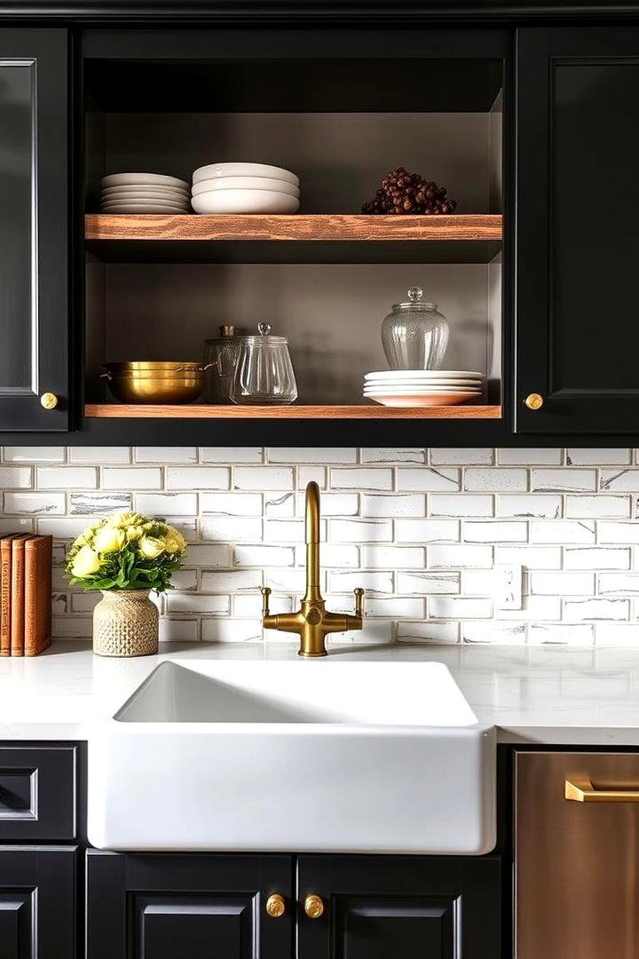 Vintage Meets Modern - 21 Kitchens With Black Cabinets