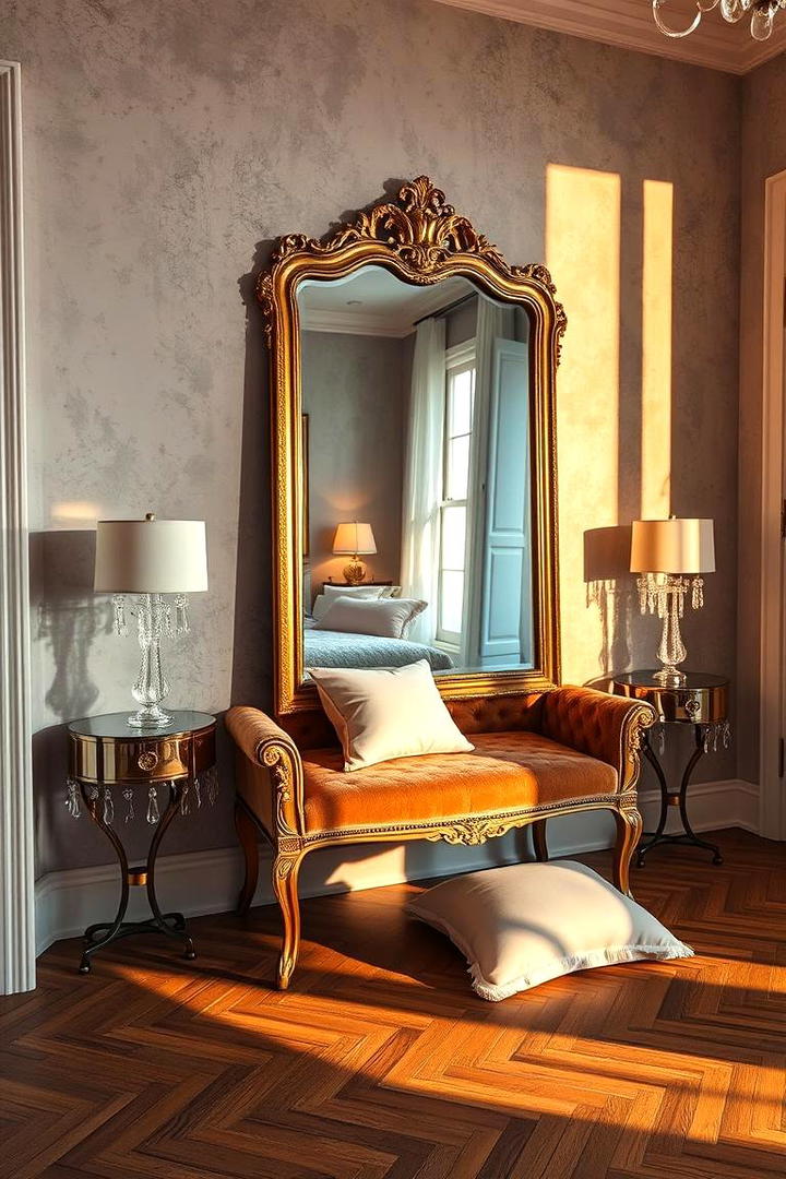 Vintage Mirror Reflections - 21 Bedroom Wall Decor Ideas