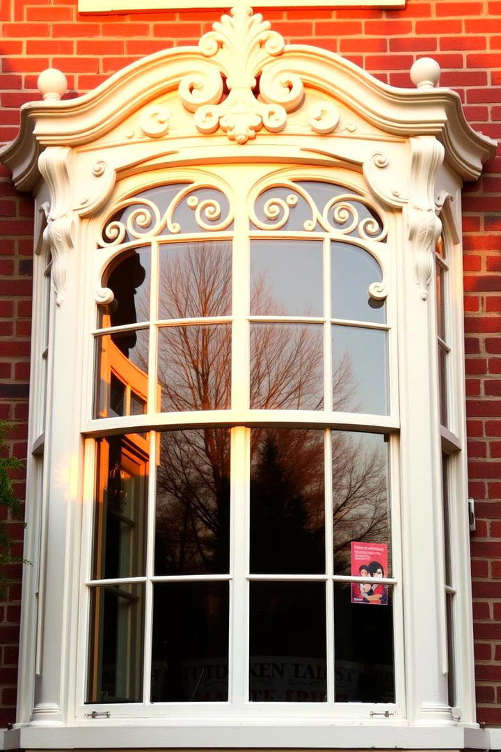 Vintage Ornate Trim - 30 Exterior Window Trim Ideas