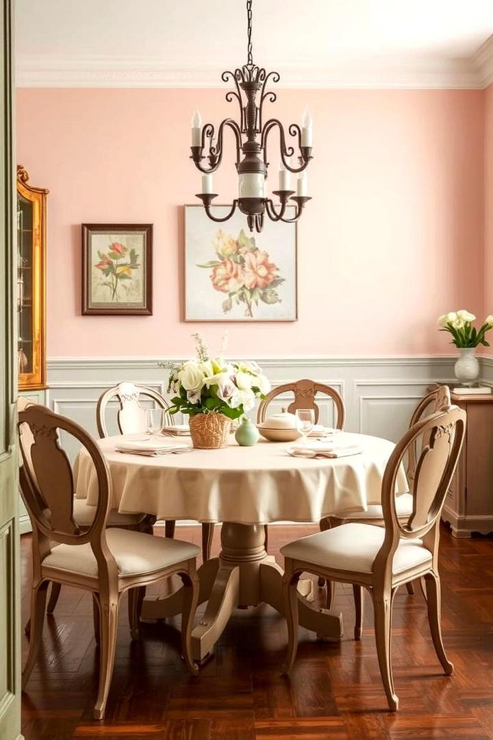 Vintage Pastel Charm - 21 Dining Room Paint Colors