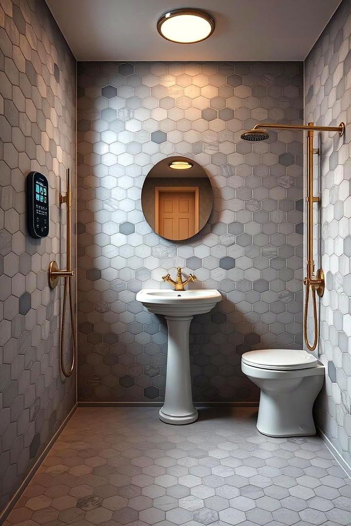 Vintage Revival with a Modern Twist - 21 Grey Tile Bathroom Ideas