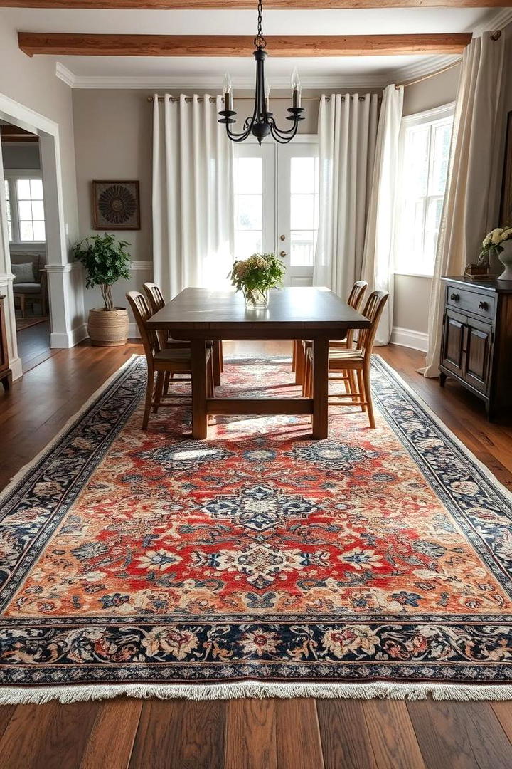 Vintage Rug Appeal - 30 Cottage Kitchen Ideas