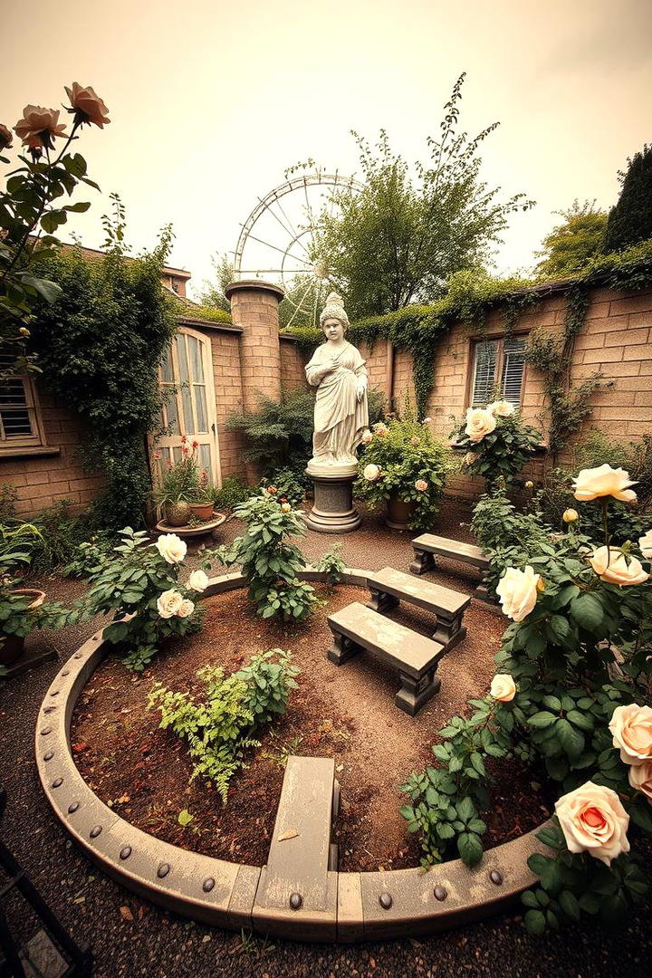 Vintage Spiral Design - 30 Spiral Garden Design Ideas