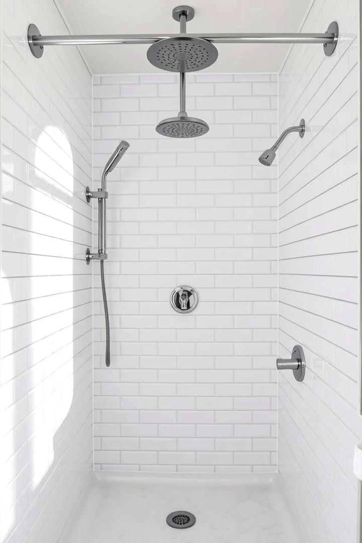 Vintage Subway Tile Look - 30 Half-wall Shower Ideas