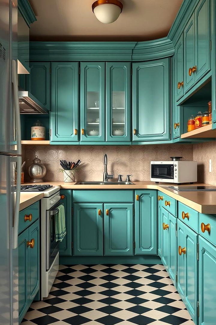 Vintage Teal Revival - 21 Kitchen Cabinet Color Ideas