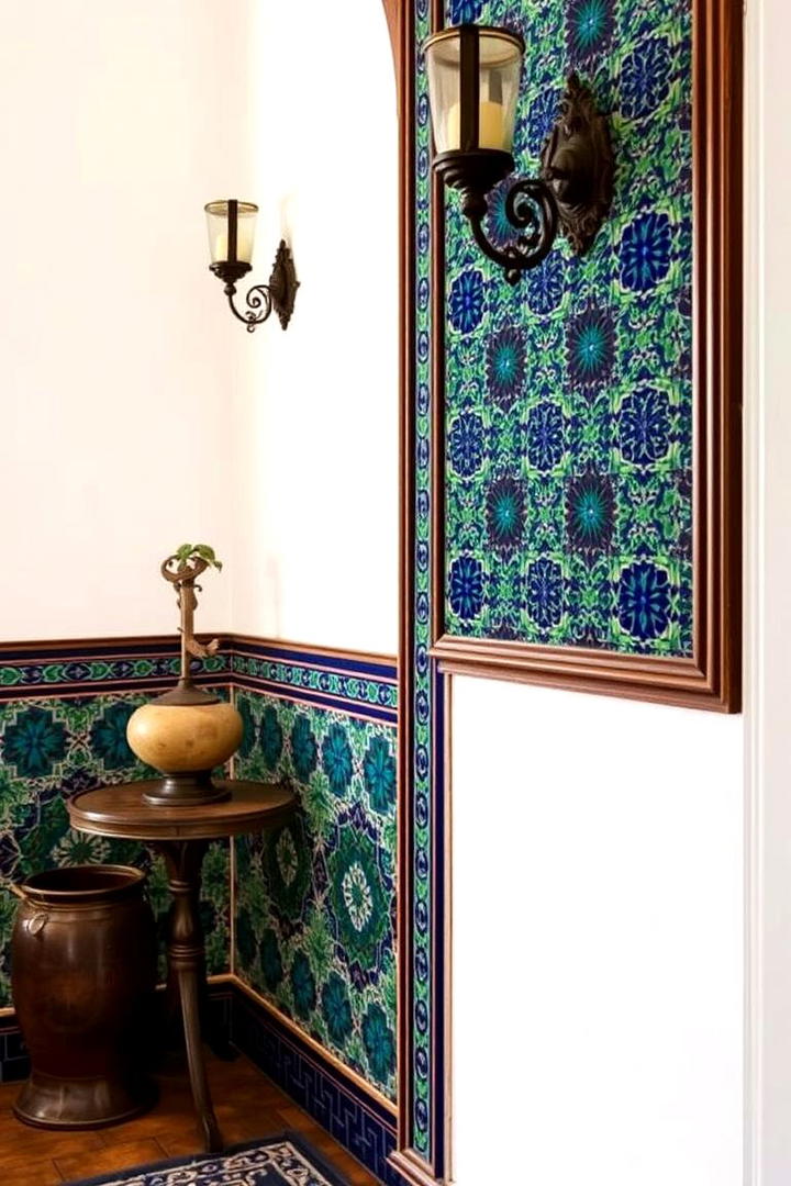 Vintage Tiled Mosaic - 30 Half Wall Ideas