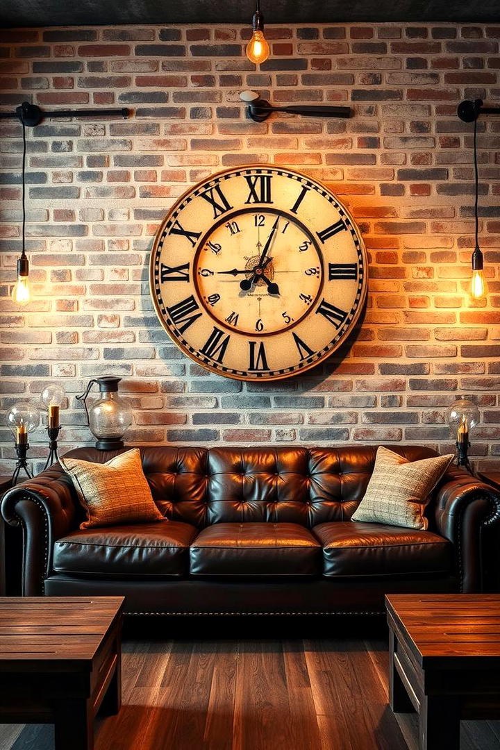 Vintage Wall Clocks - 30 living room wall decor ideas