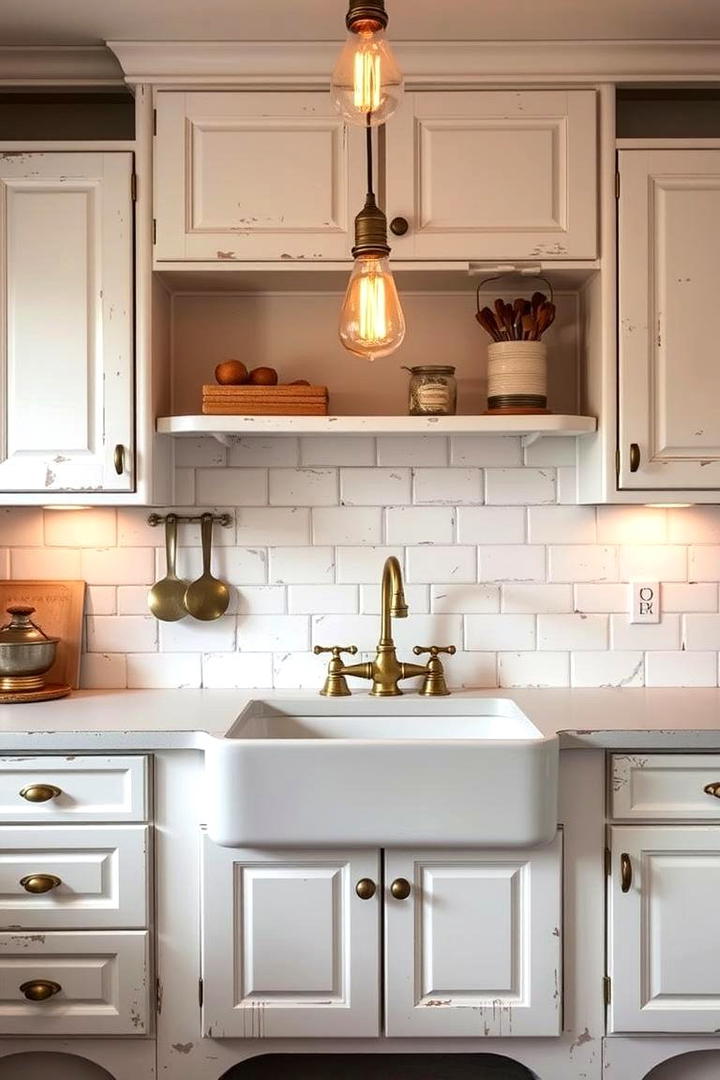 Vintage White Kitchen Charm - 30 Small White Kitchen Ideas