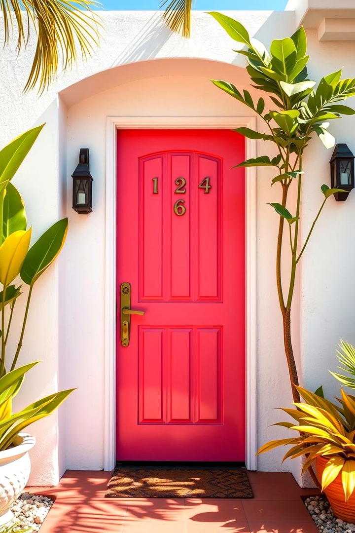 Vivid Coral Energy - 21 Front Door Color Ideas