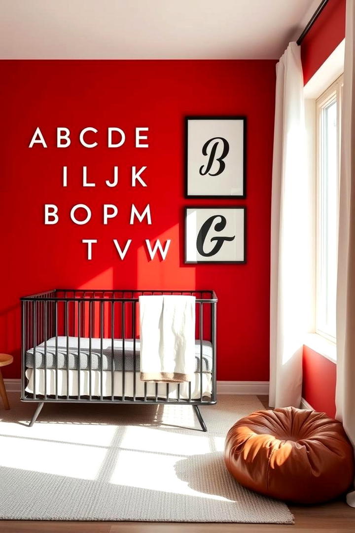 Vivid Scarlet Detail - 30 Nursery Color Ideas