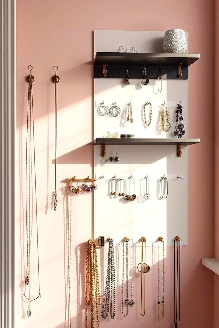 Wall Mounted Display Stand - 30 Jewelry Storage Ideas