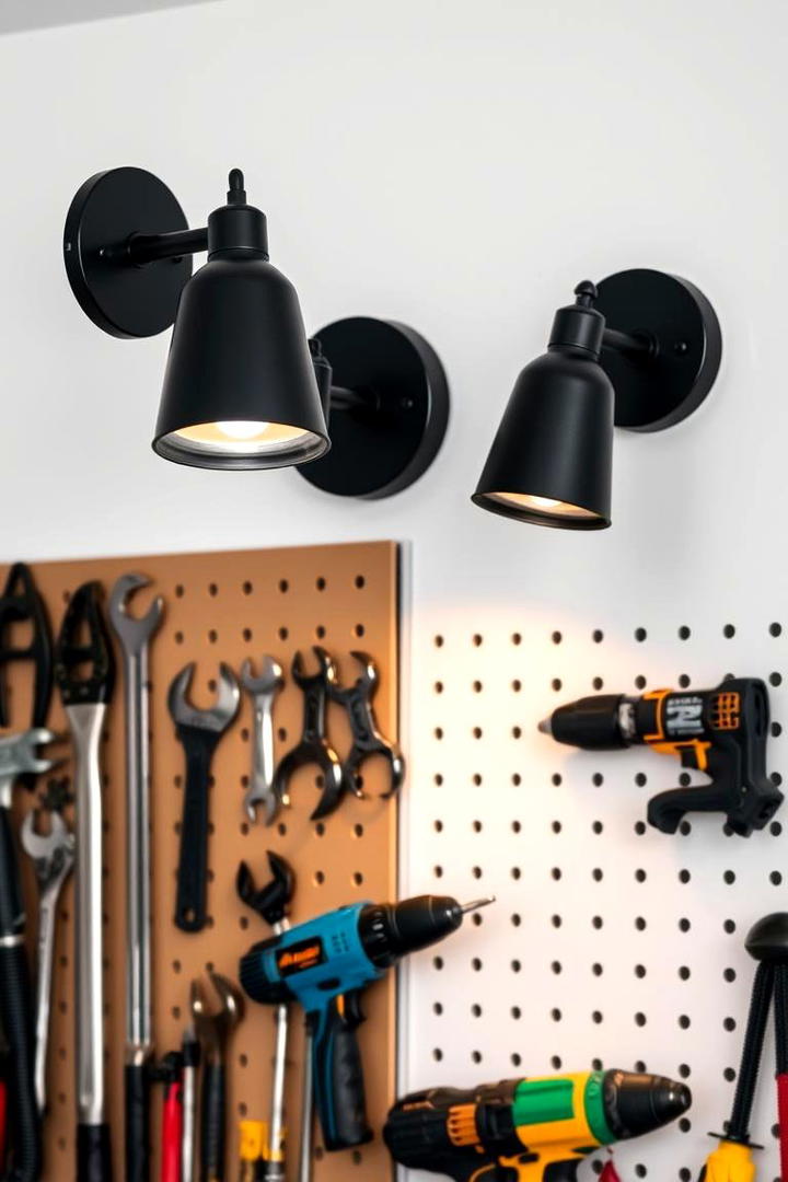 Wall Mounted Illumination - 30 Garage Lighting Ideas