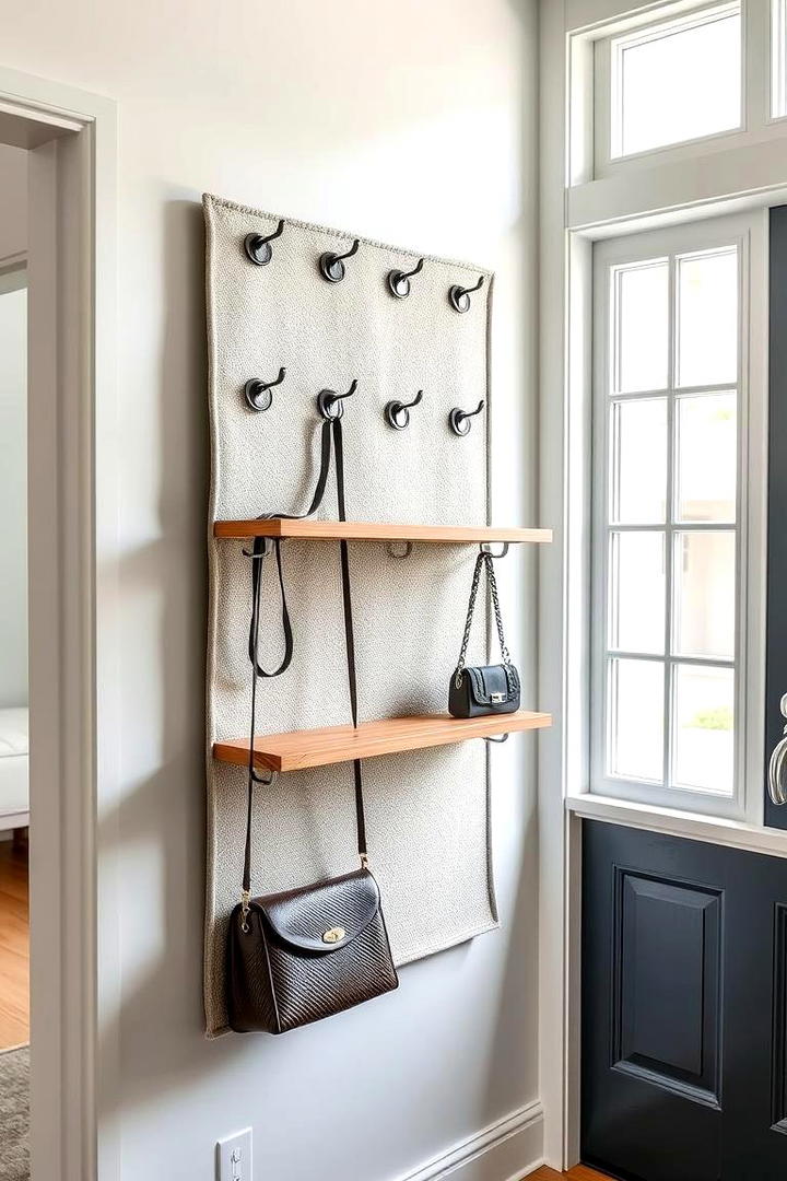 Wall Mounted Purse Organizer - 30 Purse Storage Ideas