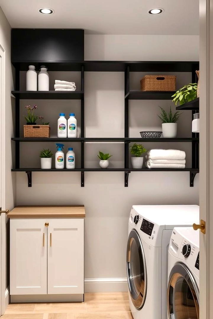 Wall Mounted Shelving Systems - 30 Mudroom Laundry Room Ideas