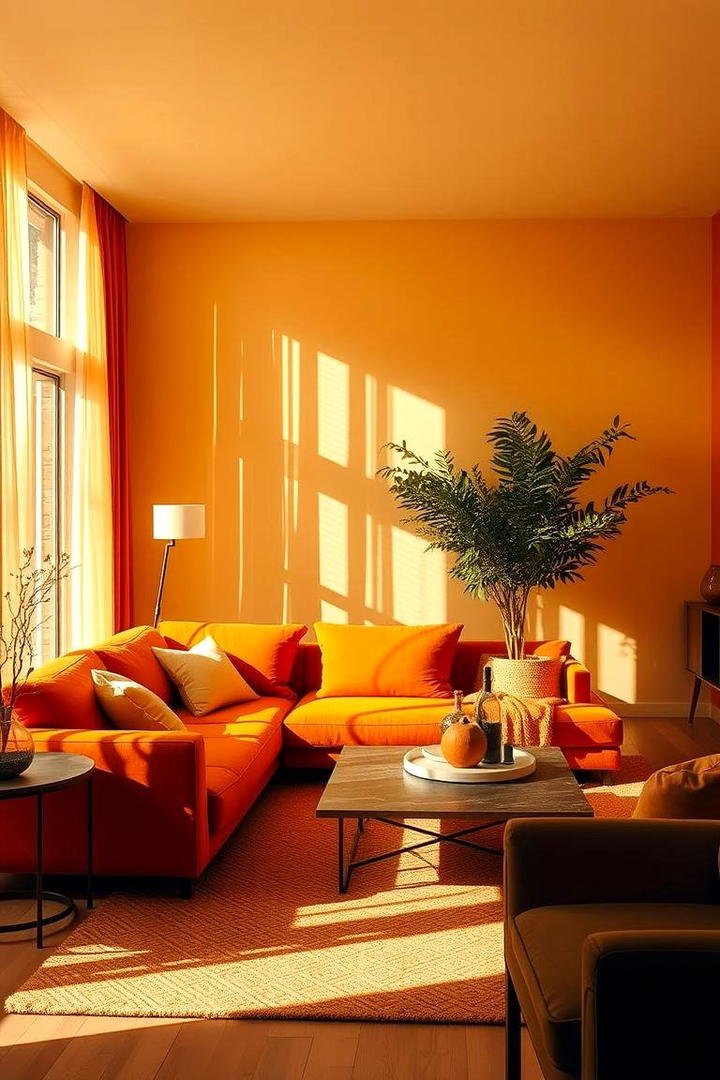 Warm Autumn Color Palette - 30 Fall Living Room Ideas