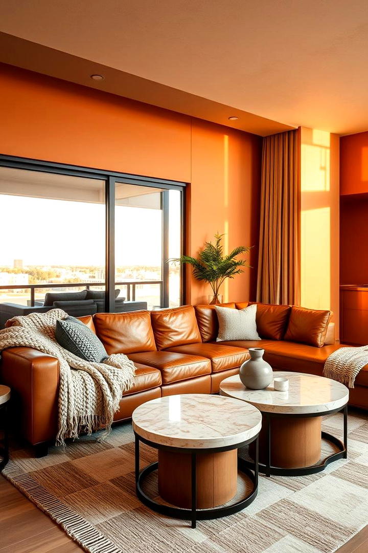 Warm Earth Tones Comfort - 30 Condo Interior Design Ideas