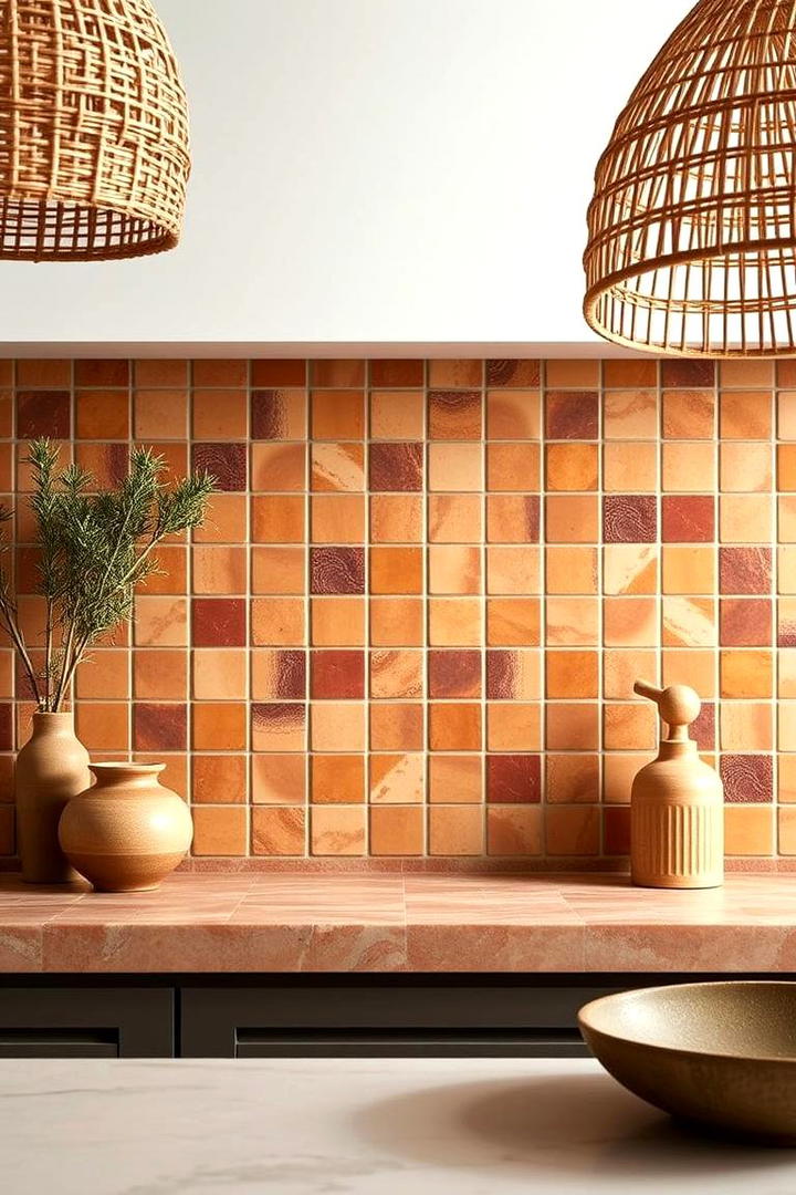 Warm Earthy Tones - 30 Kitchen Splashback Ideas