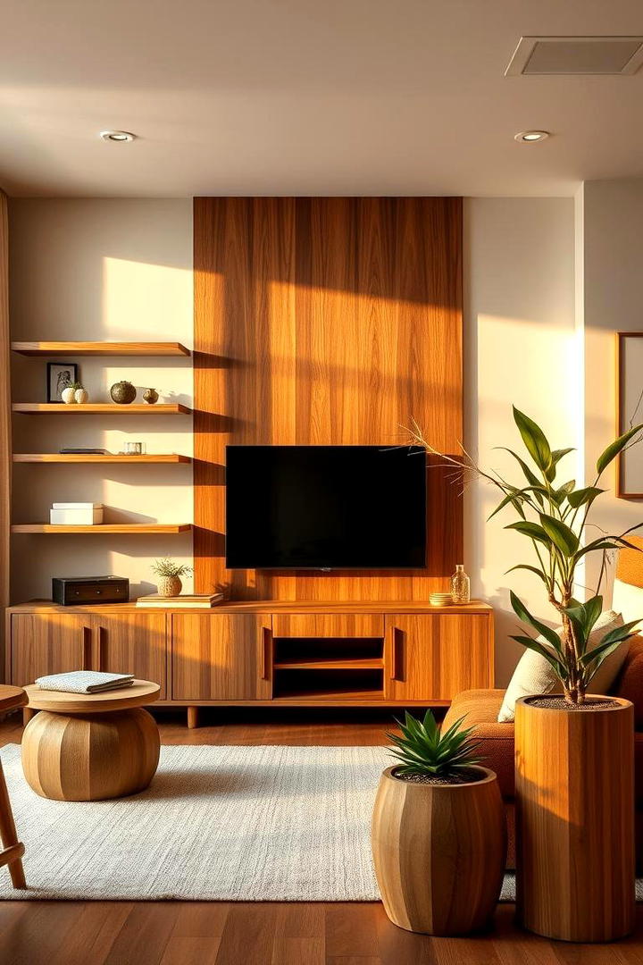 Warm Neutral Wood Finishes - 21 Neutral Living Room Ideas