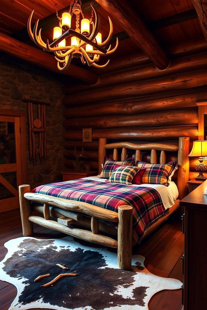 Warm Rustic Cabin - 30 Bedroom Ideas For Couples