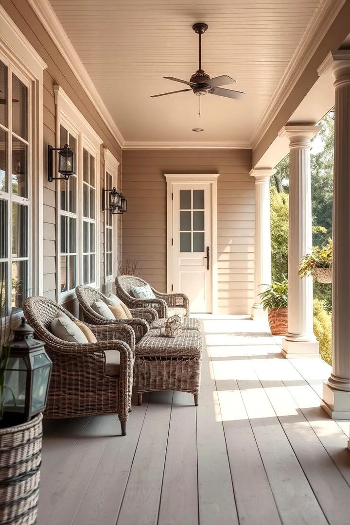 Warm Taupe for Subtle Luxury - 17 Porch Paint Colors