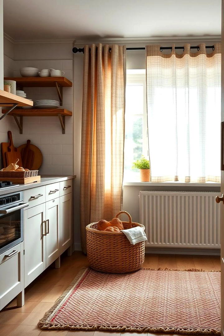 Warm Textural Elements - 30 Scandinavian Kitchen Ideas