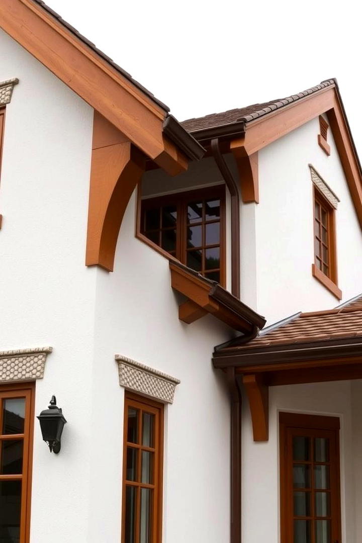 Warm Timber Look Trim - 30 Exterior Window Trim Ideas