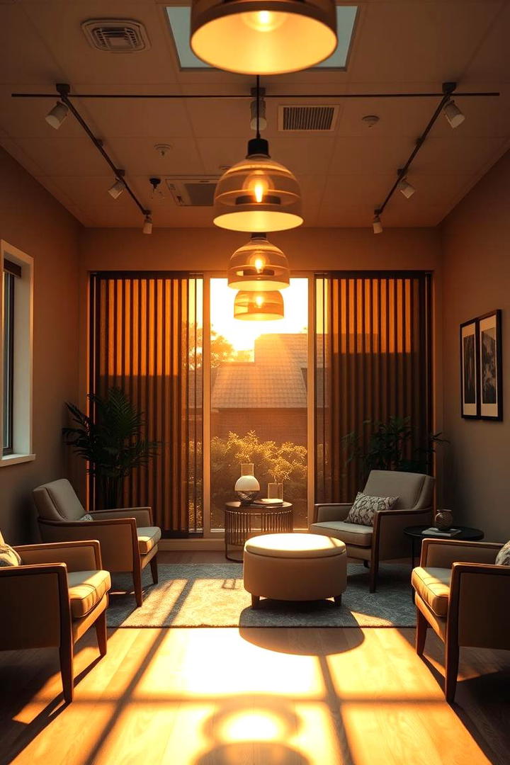 Warm and Inviting Lighting - 21 Therapist Office Decor Ideas