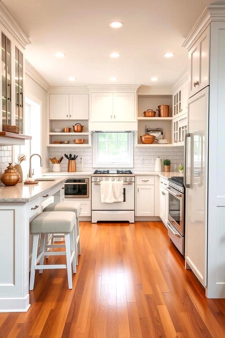 Warm and Inviting White Kitchen - 21 Kitchen With White Appliances Ideas