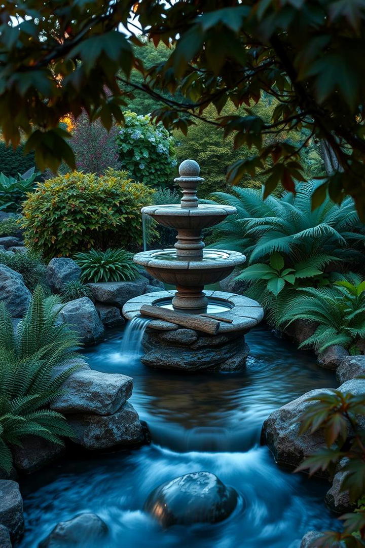 Water Feature Garden - 30 Garden Ideas