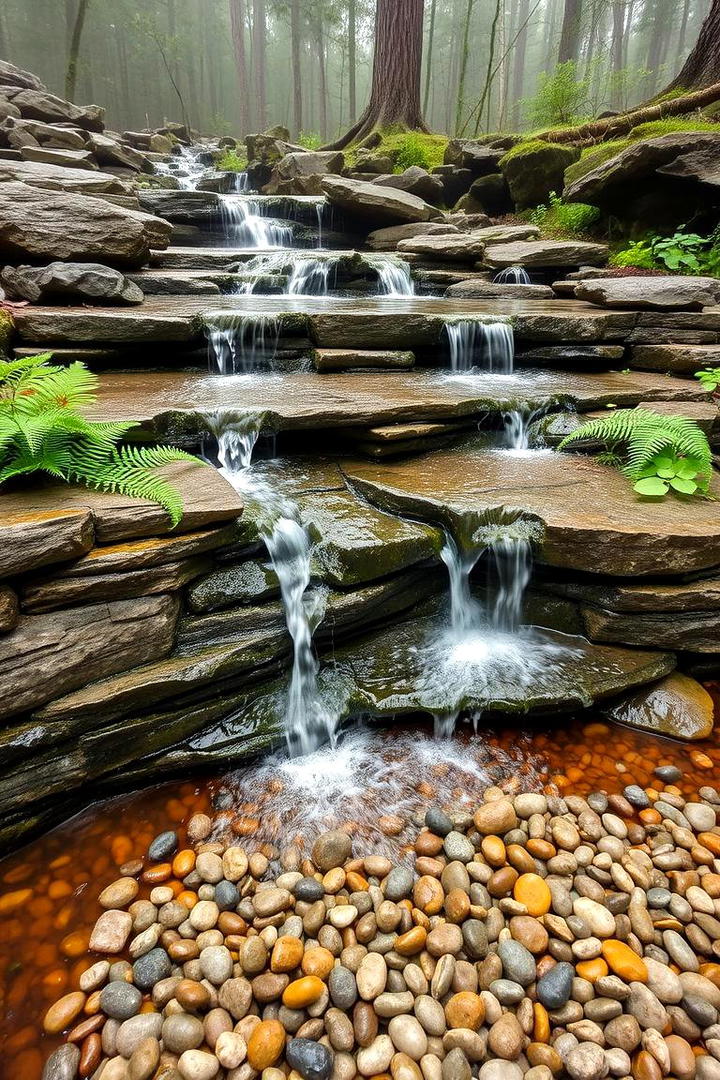 Water Feature Stone Oasis - 30 Stone Garden Ideas