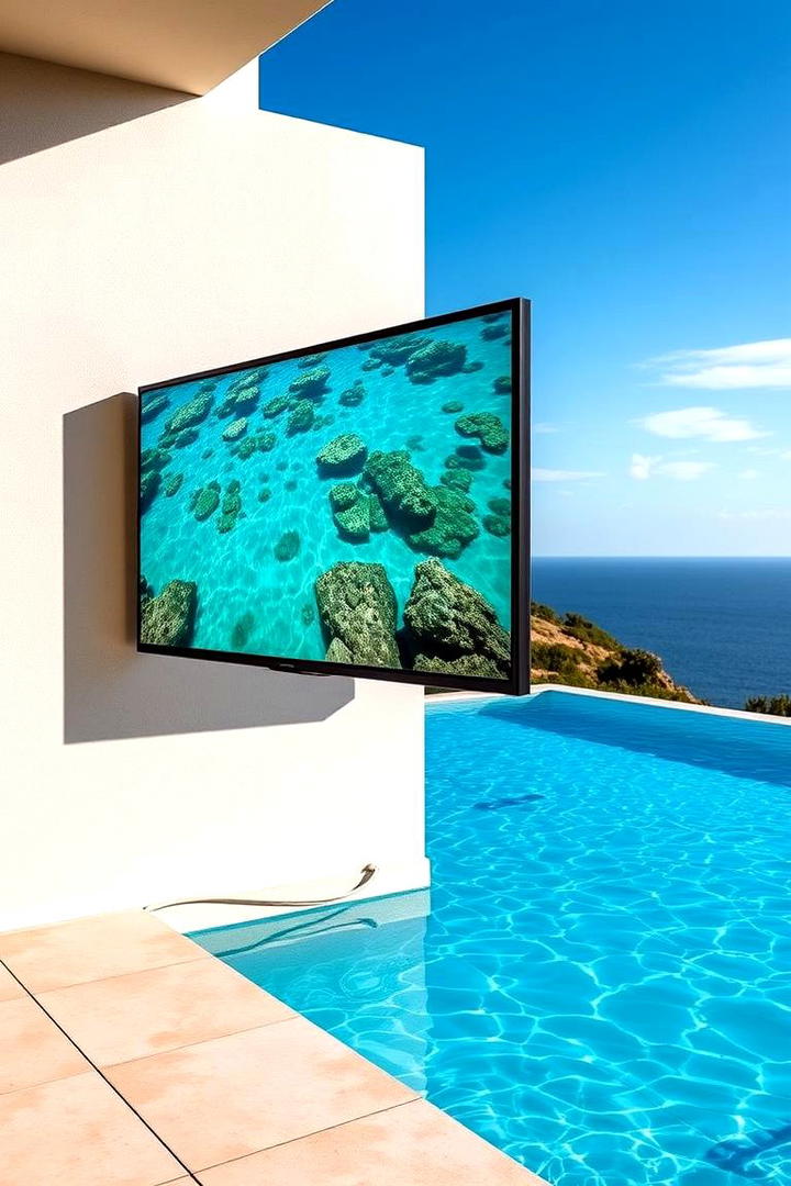 Water Resistant Screen Wonders - 30 Outdoor Tv Ideas