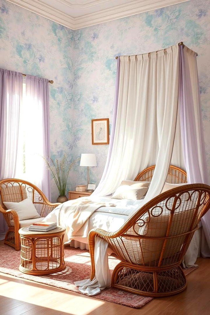 Watercolor Wash Serenity - 21 Bedroom Wallpaper Ideas