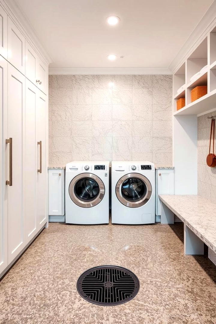 Weather Resistant Flooring - 30 Mudroom Laundry Room Ideas