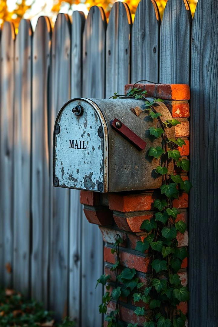 Weathered Brick Mailbox - 30 Brick Mailbox Ideas